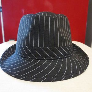 DPC Dorfman Pacific Company Pinstripe Fedora Size S/M